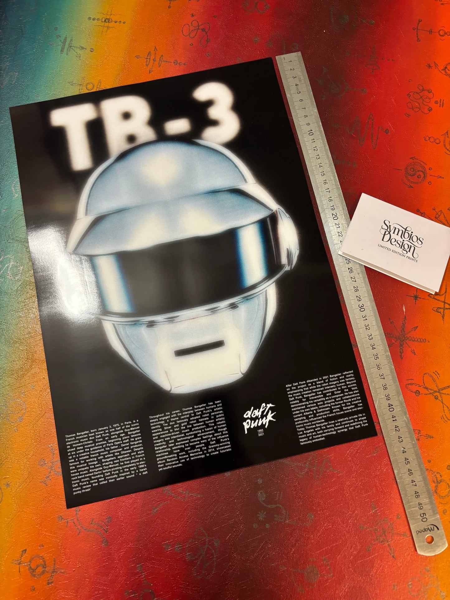 DAFT PUNK - POSTER DUO - Symbios Design - Rare Glossy Print