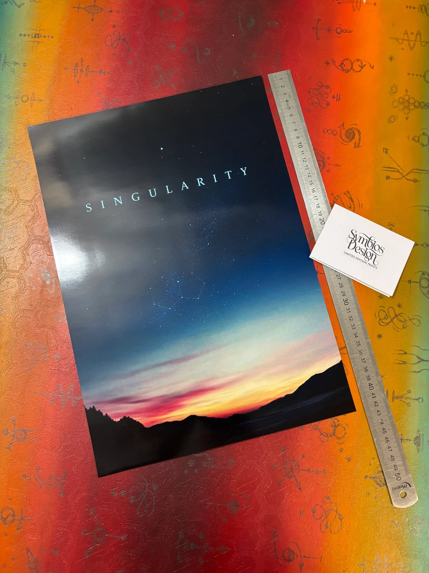 JON HOPKINS - SINGULARITY - Symbios Design - Rare Glossy Print