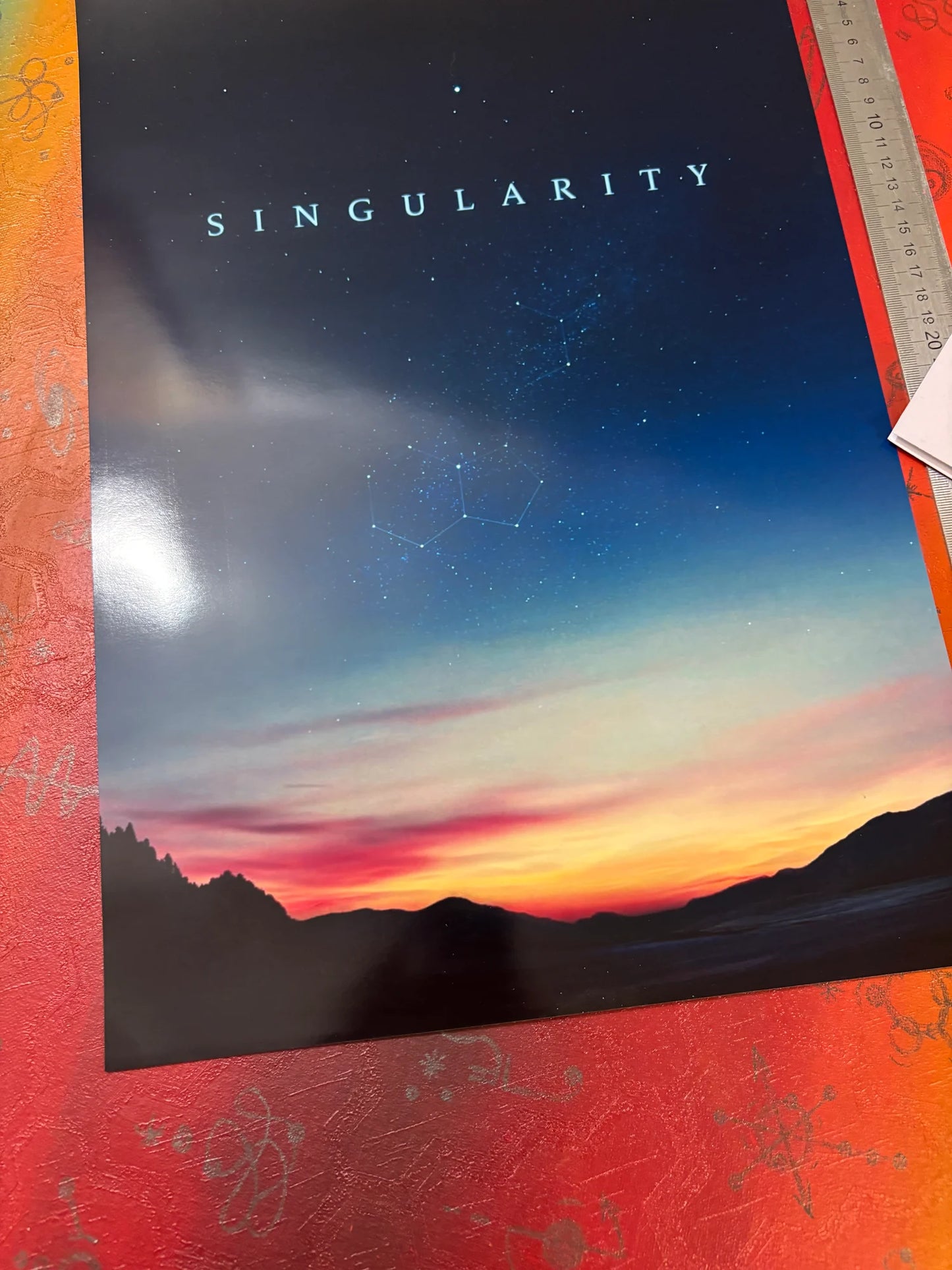 JON HOPKINS - SINGULARITY - Symbios Design - Rare Glossy Print