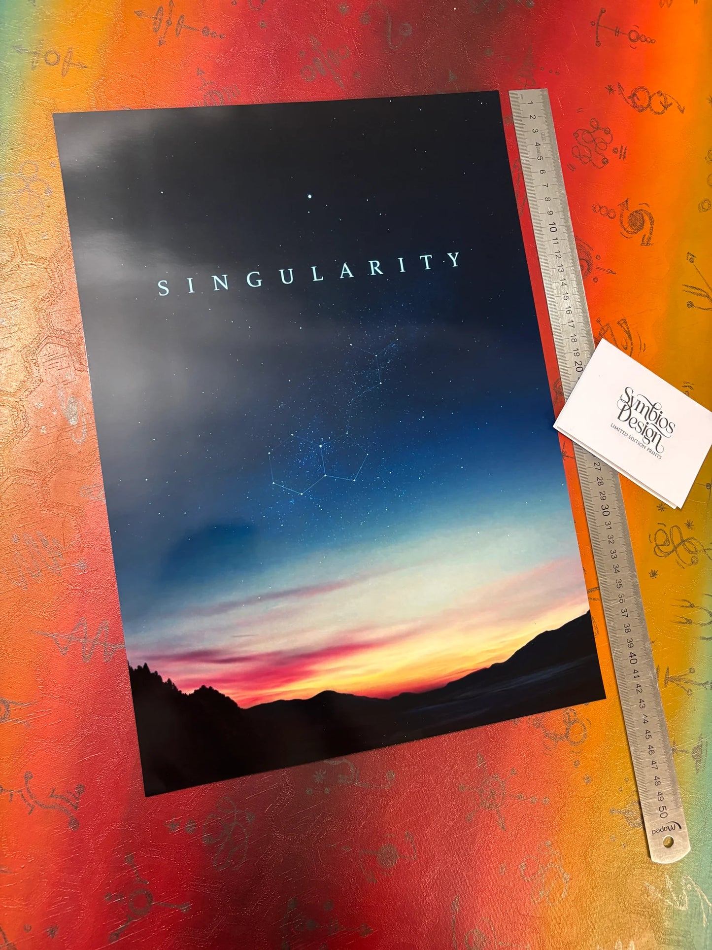 JON HOPKINS - SINGULARITY - Symbios Design - Rare Glossy Print