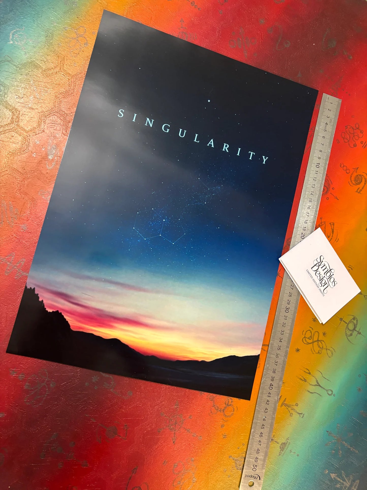 JON HOPKINS - SINGULARITY - Symbios Design - Rare Glossy Print