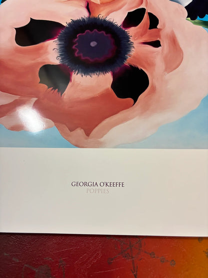 GEORGIA O'KEEFFE - POPPIES - Symbios Design - Rare Glossy Print
