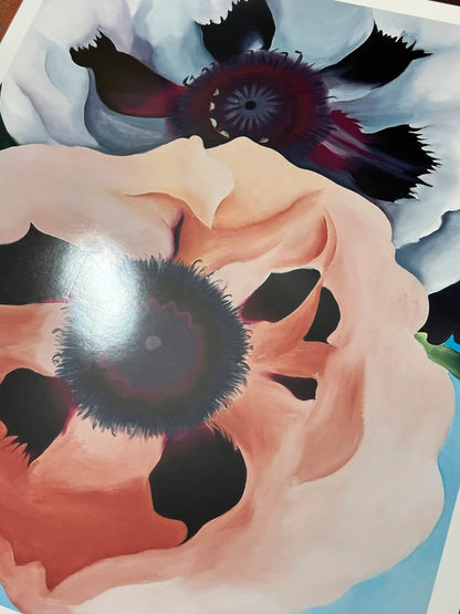 GEORGIA O'KEEFFE - POPPIES - Symbios Design - Rare Glossy Print