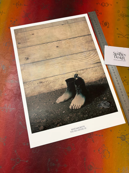 RENE MAGRITTE - THE RED MODEL III - Symbios Design - Rare Glossy Print