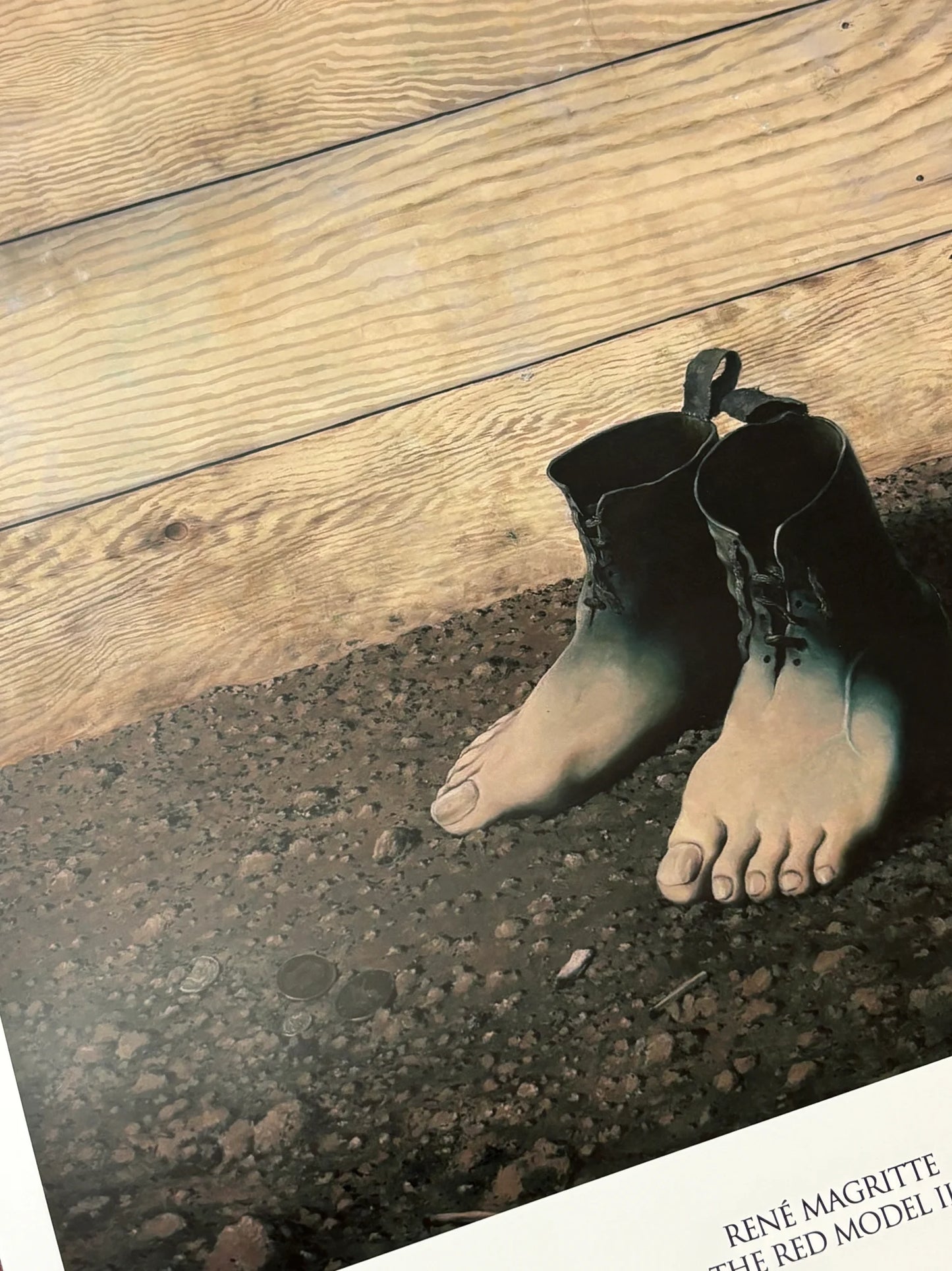 RENE MAGRITTE - THE RED MODEL III - Symbios Design - Rare Glossy Print