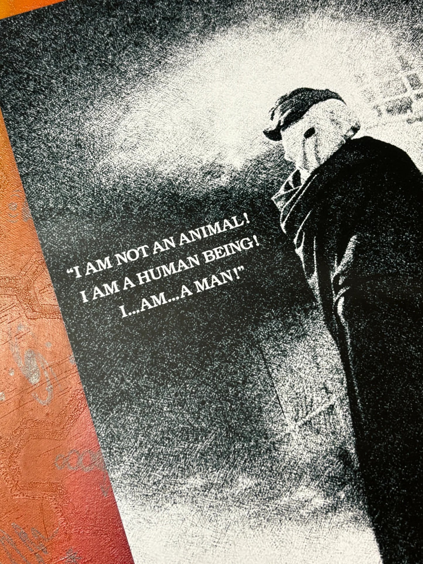 DAVID LYNCH - L'HOMME ÉLÉPHANT - AFFICHE D'ART BRILLANTE