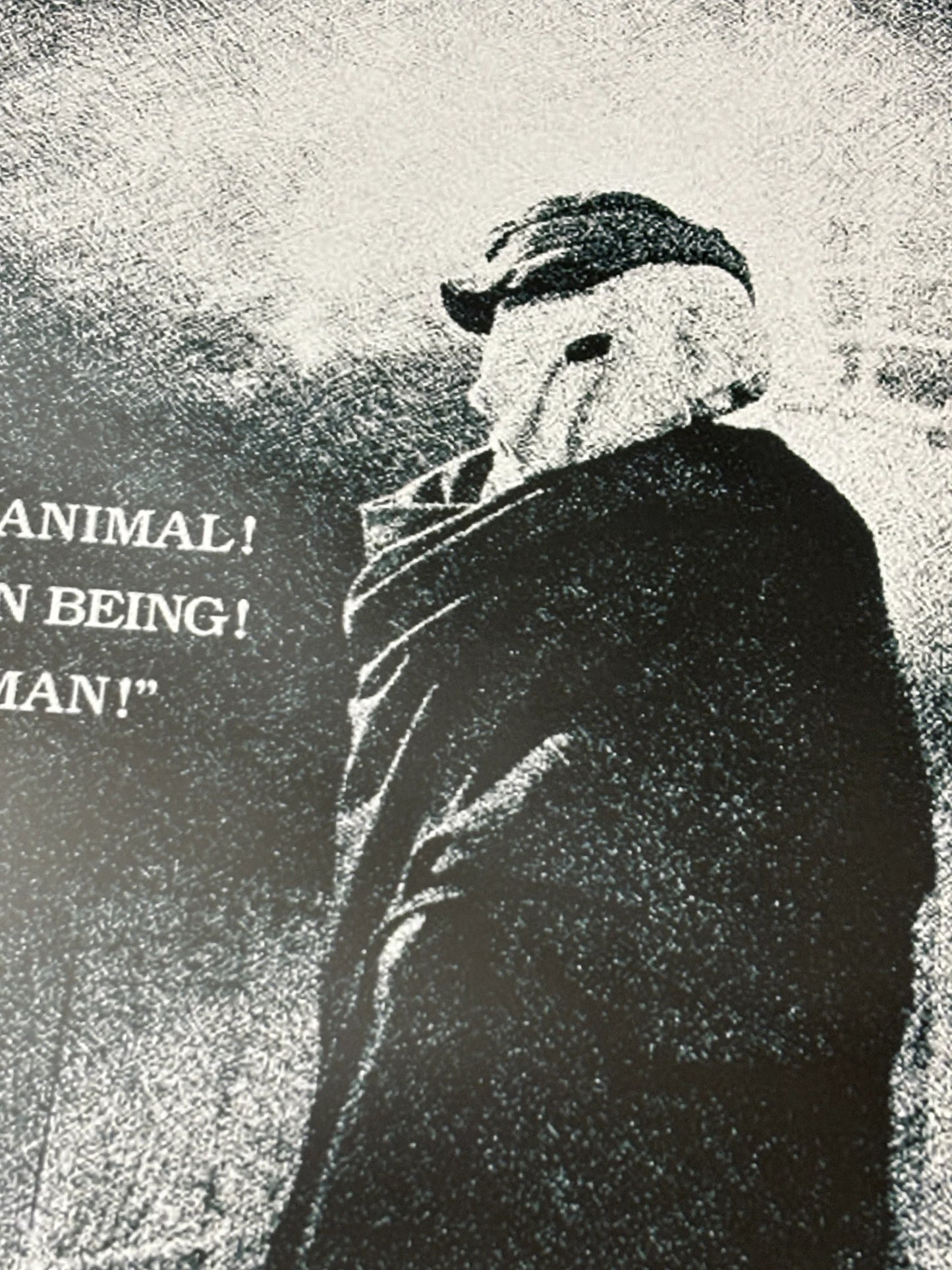 DAVID LYNCH - L'HOMME ÉLÉPHANT - AFFICHE D'ART BRILLANTE