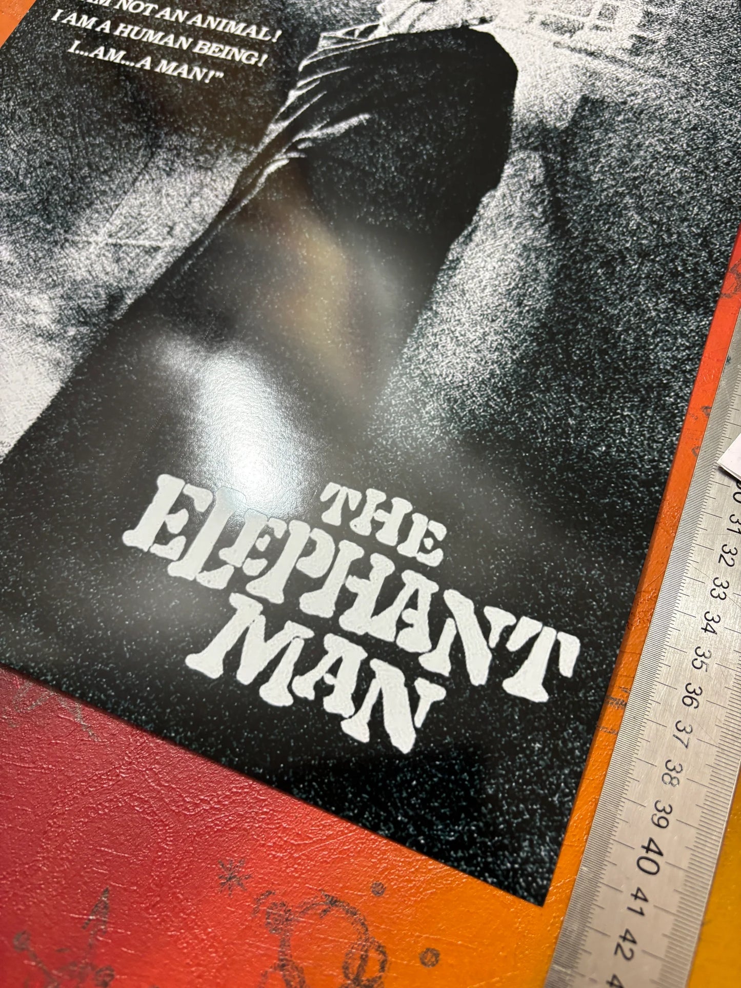 DAVID LYNCH - L'HOMME ÉLÉPHANT - AFFICHE D'ART BRILLANTE