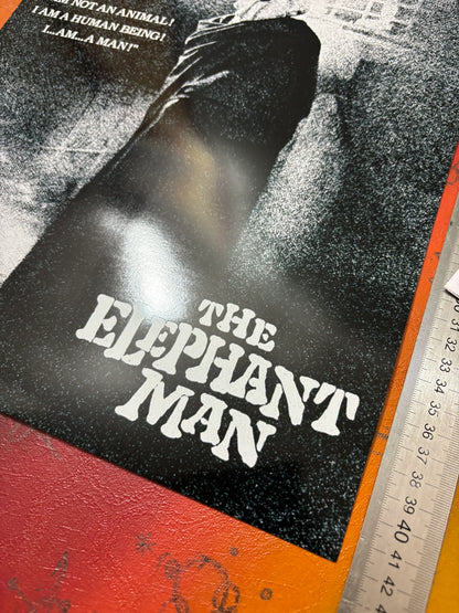 DAVID LYNCH - L'HOMME ÉLÉPHANT - AFFICHE D'ART BRILLANTE