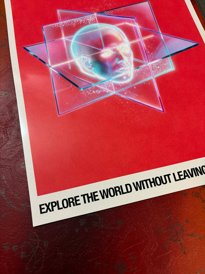 ASTRAL PROJECTION - MEDITATION - Symbios Design - Rare Glossy Print