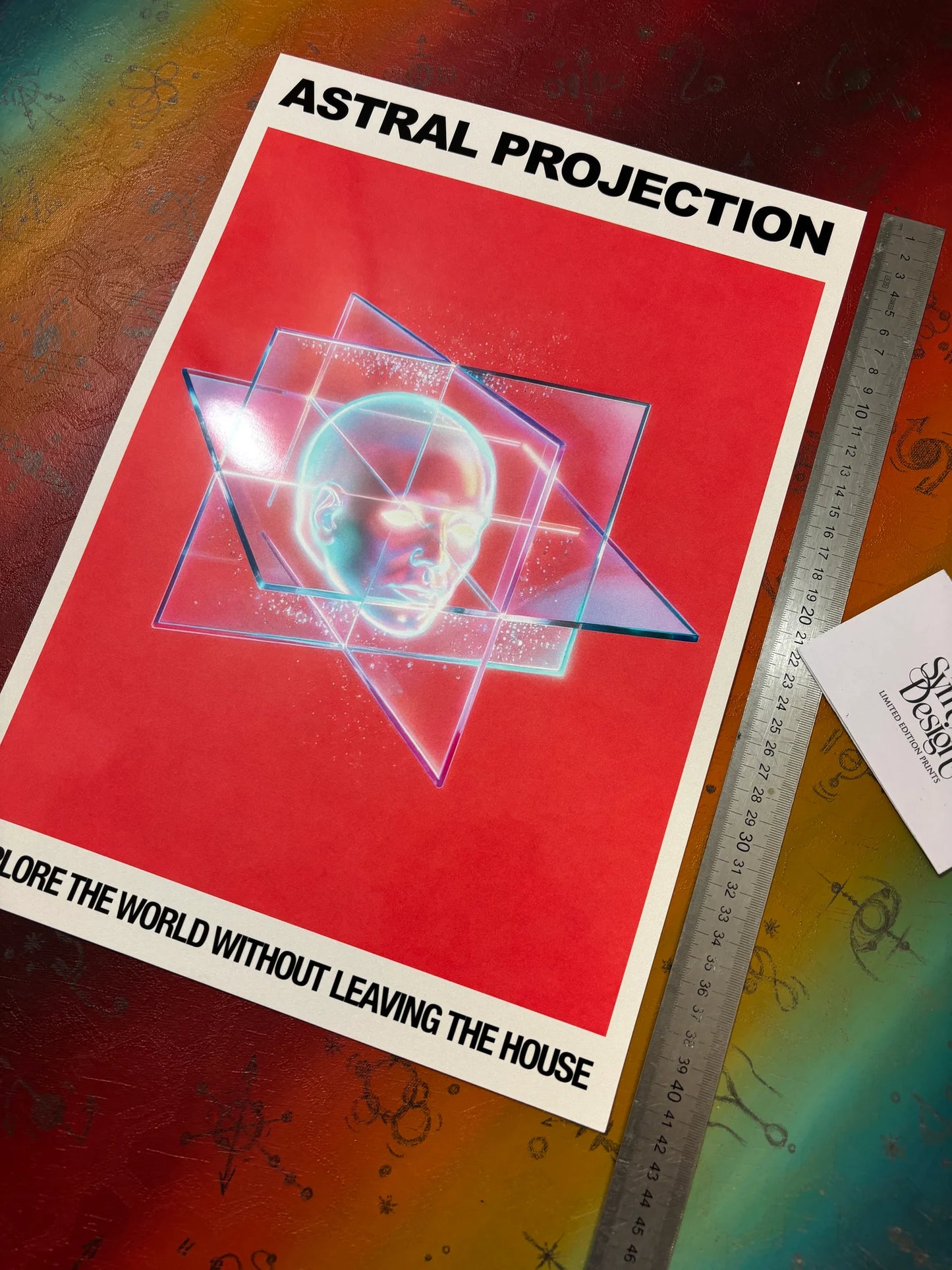 ASTRAL PROJECTION - MEDITATION - Symbios Design - Rare Glossy Print