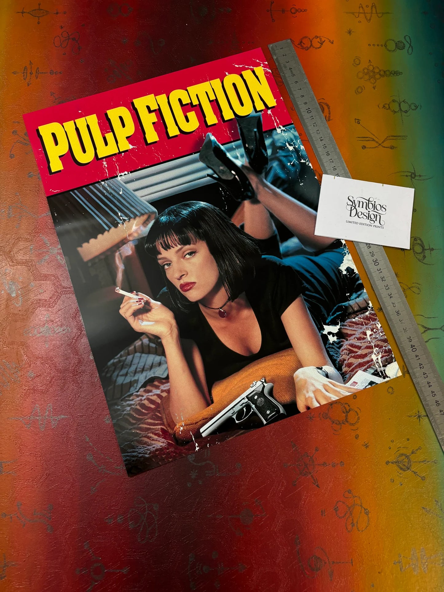 PULP FICTION - SYMBIOS DESIGN - AFFICHE PHOTO RARE