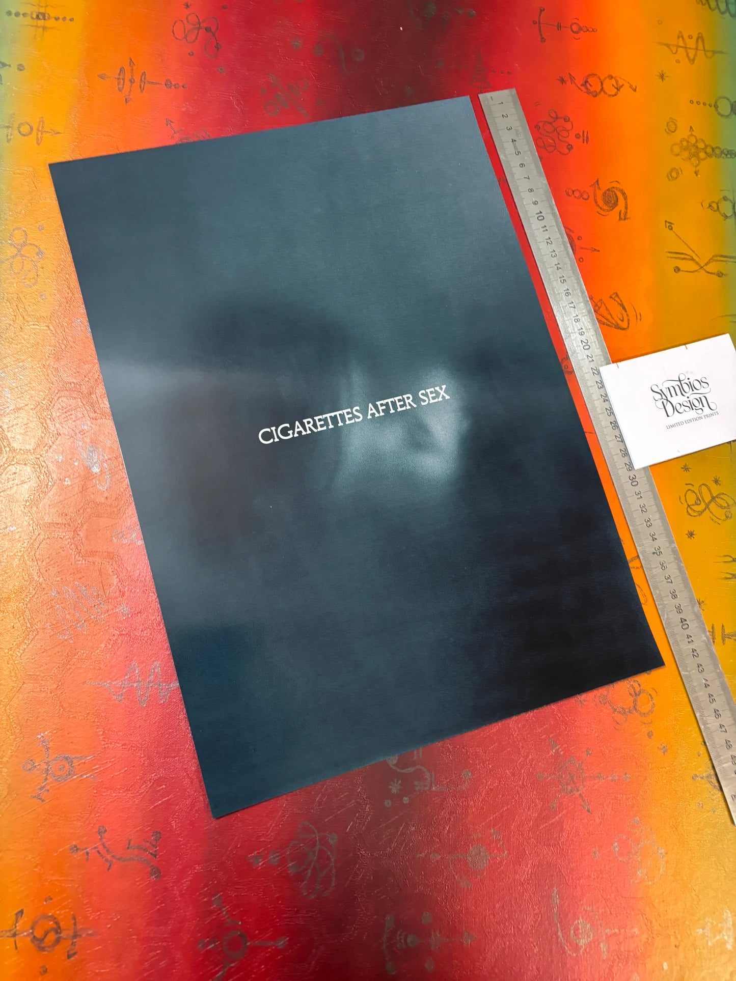 CIGARETTES APRÈS L'EXERCICE - II - DESIGN SYMBIOS - AFFICHE PHOTO RARE