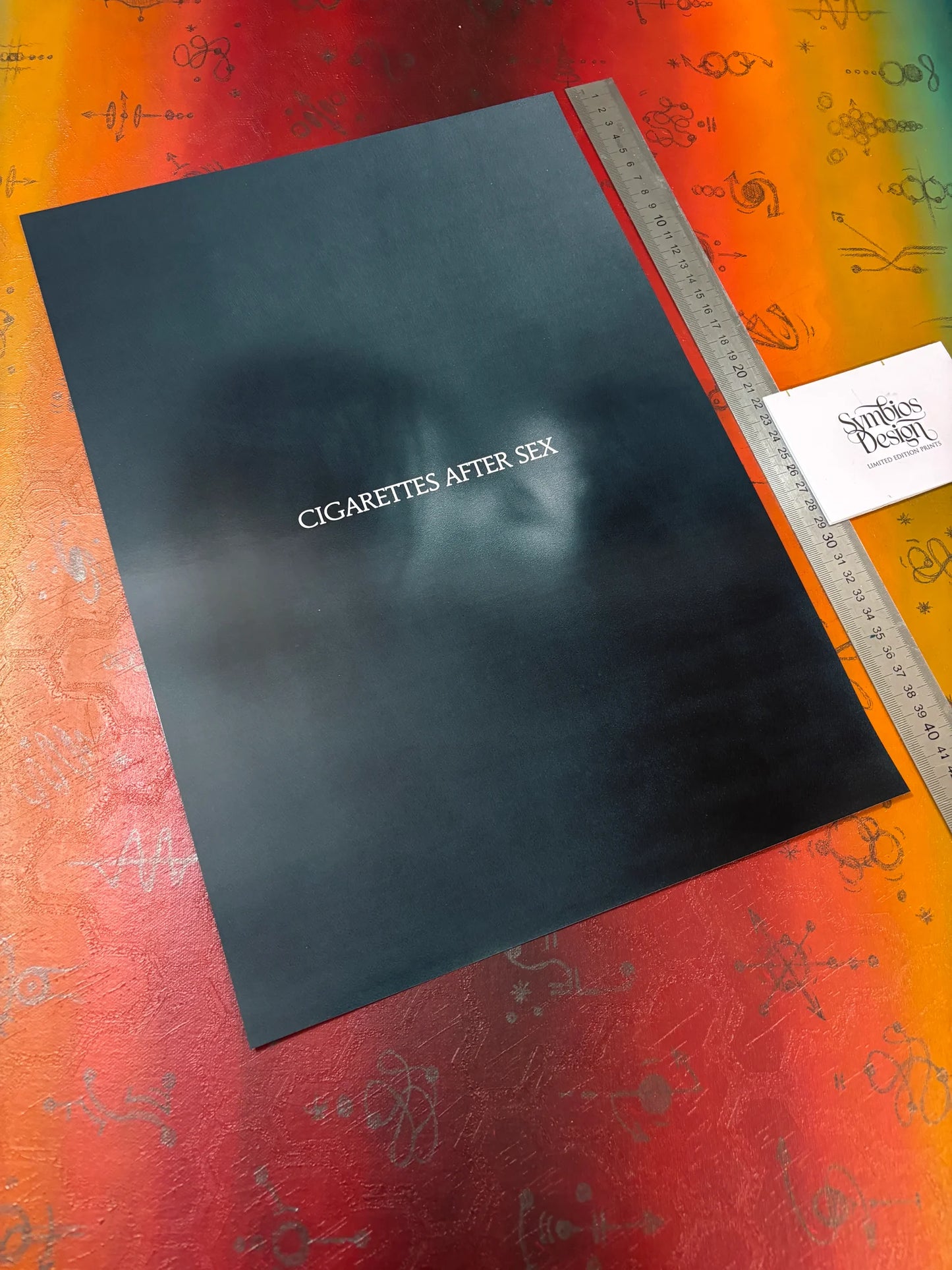 CIGARETTES APRÈS L'EXERCICE - II - DESIGN SYMBIOS - AFFICHE PHOTO RARE