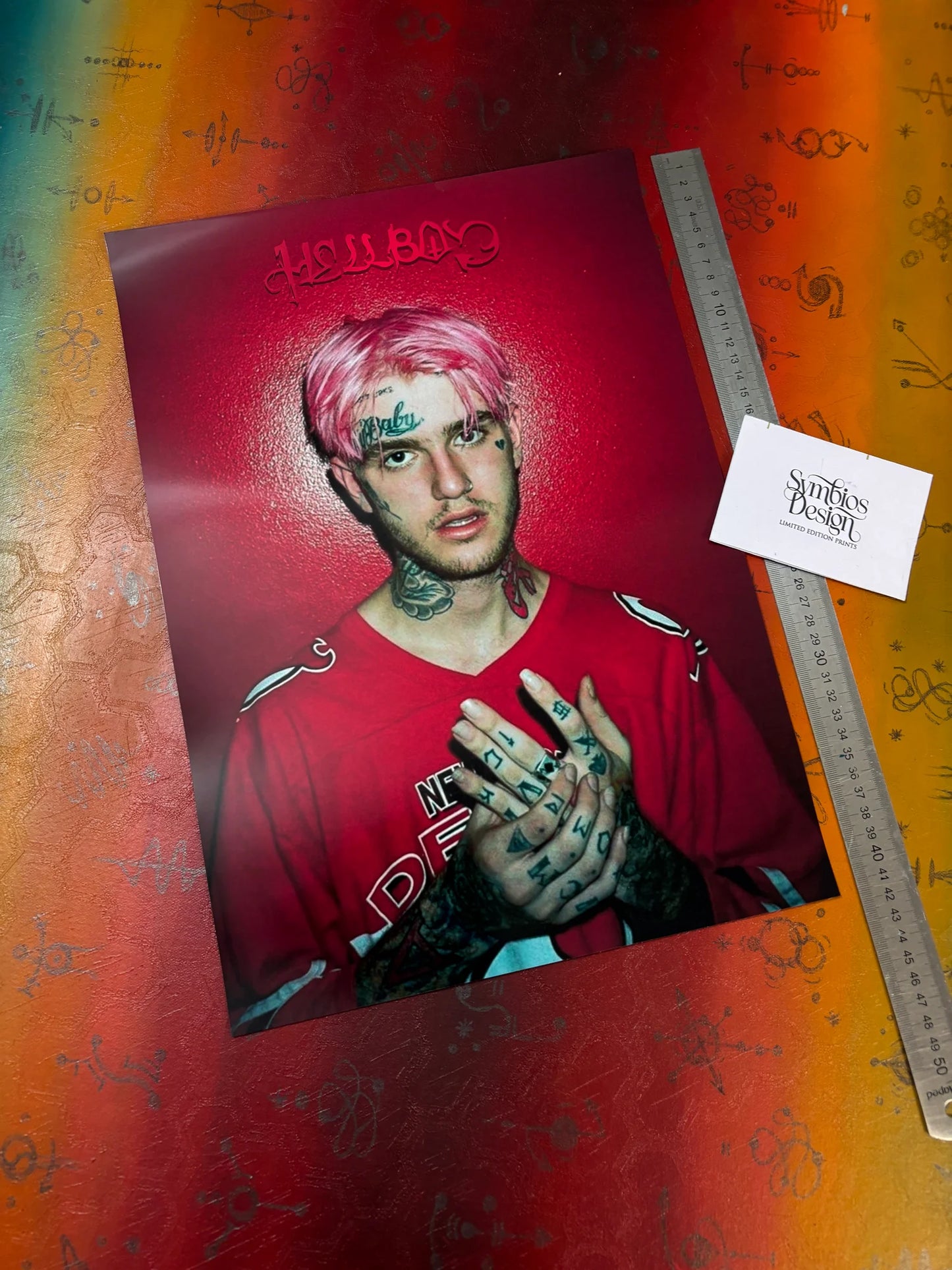 LIL PEEP - HELLBOY - Symbios Design - Rare Glossy Print