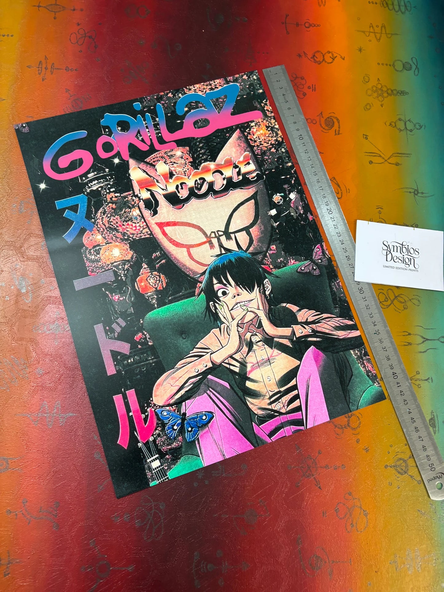 GORILLAZ - NOODLE - Symbios Design - Rare Glossy Print