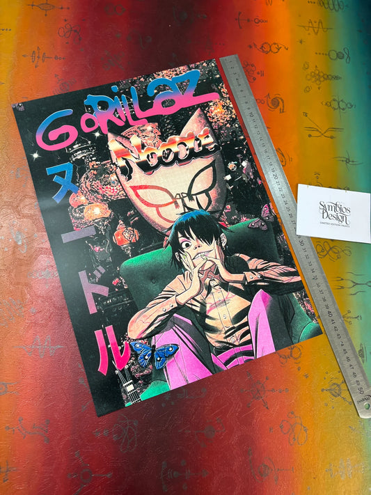 GORILLAZ - NOODLE - Symbios Design - Rare Glossy Print