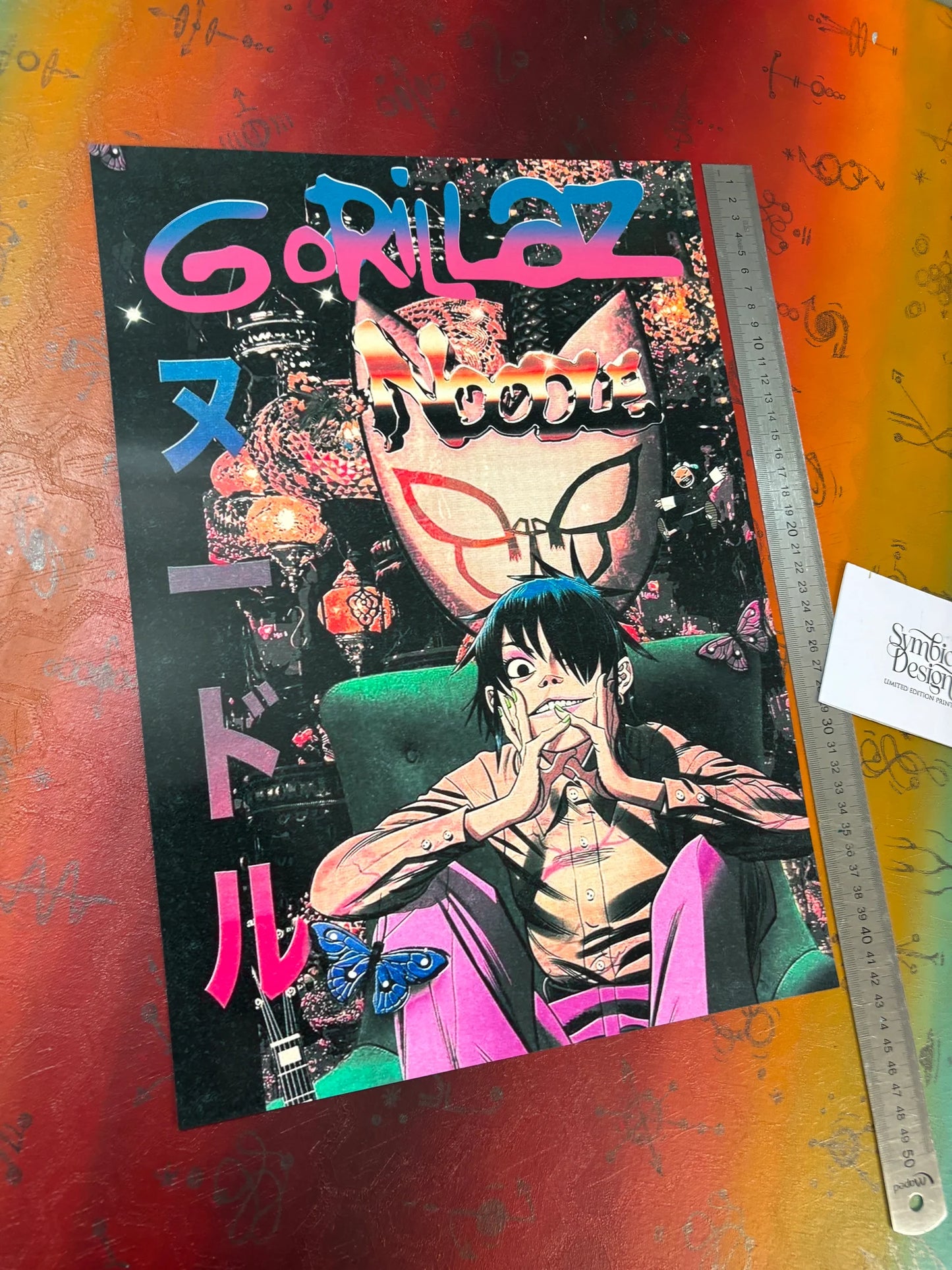 GORILLAZ - NOODLE - Symbios Design - Rare Glossy Print