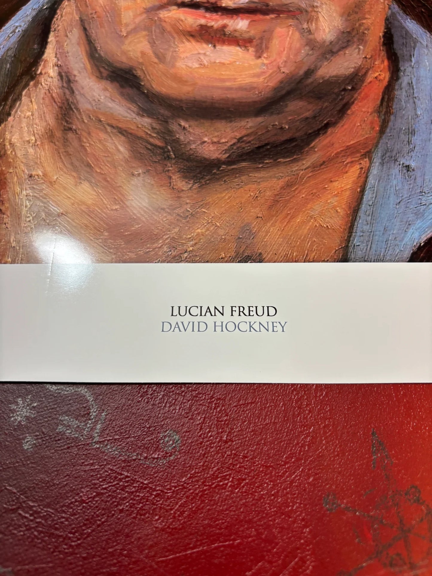 DAVID HOCKNEY - LUCIAN FREUD - Symbios Design - Rare Glossy Print