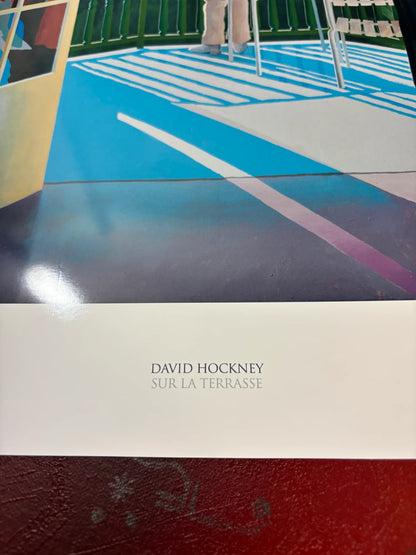DAVID HOCKNEY - SUR LA TERRACE - Symbios Design - Rare Glossy Print