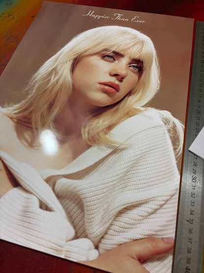 BILLIE EILISH - HAPPIER THAN EVER - Symbios Design - Rare Glossy Print