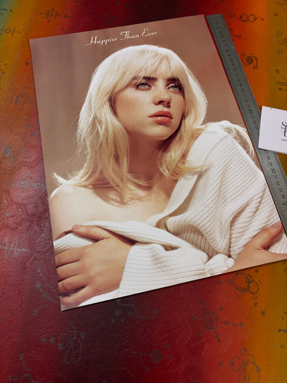 BILLIE EILISH - HAPPIER THAN EVER - Symbios Design - Rare Glossy Print