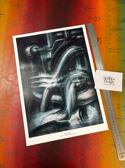 H.R. GIGER - JAPANESE EXCURSION III - Symbios Design - Rare Glossy Print