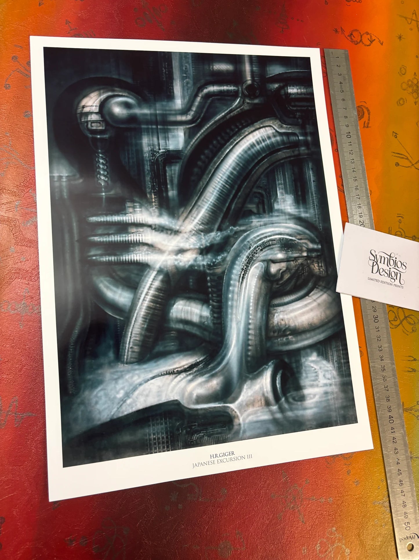 H.R. GIGER - JAPANESE EXCURSION III - Symbios Design - Rare Glossy Print