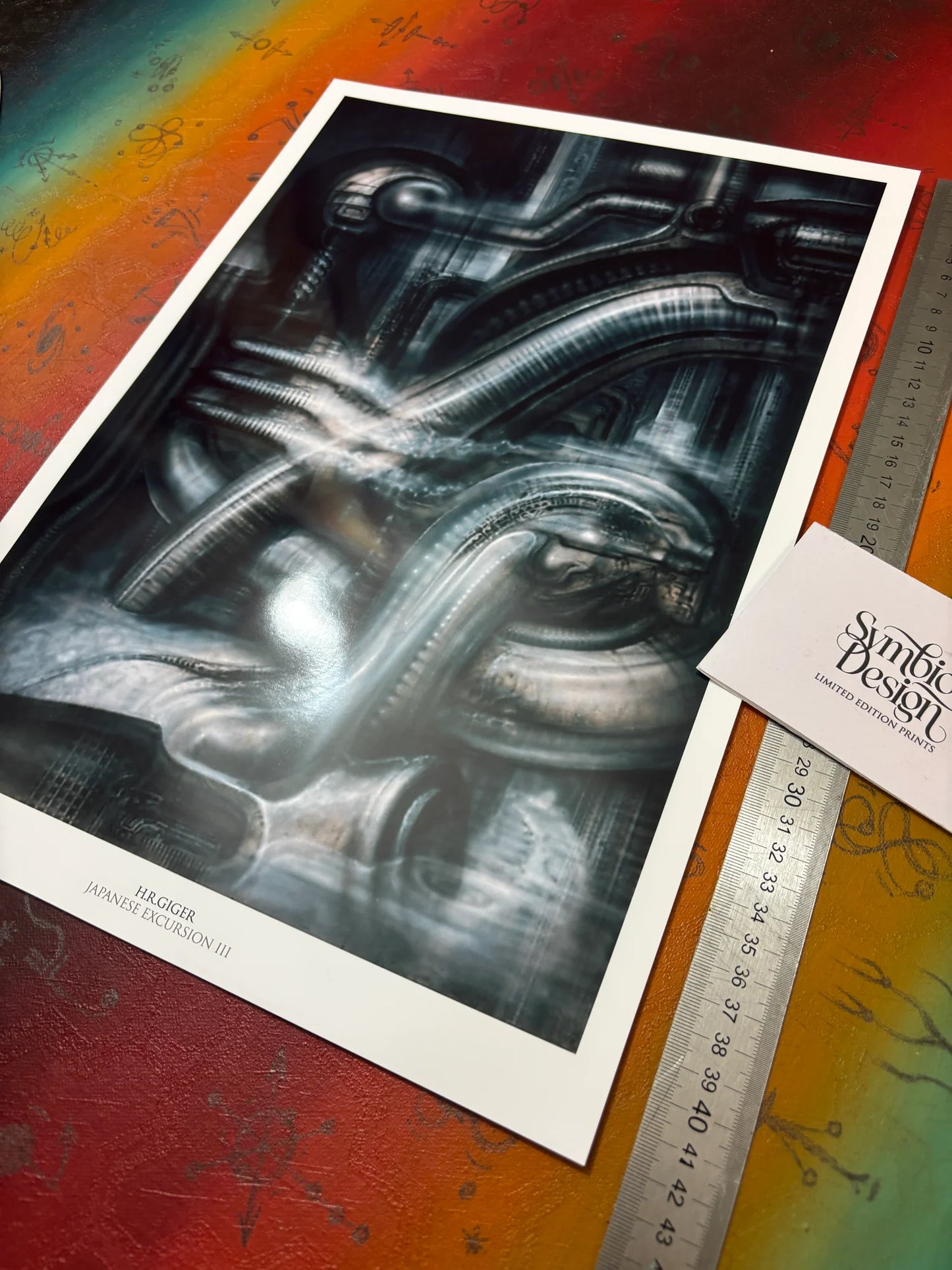 H.R. GIGER - JAPANESE EXCURSION III - Symbios Design - Rare Glossy Print