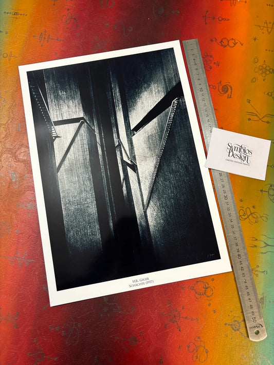 H.R. GIGER - SCHACHTE - Symbios Design - Rare Glossy Print