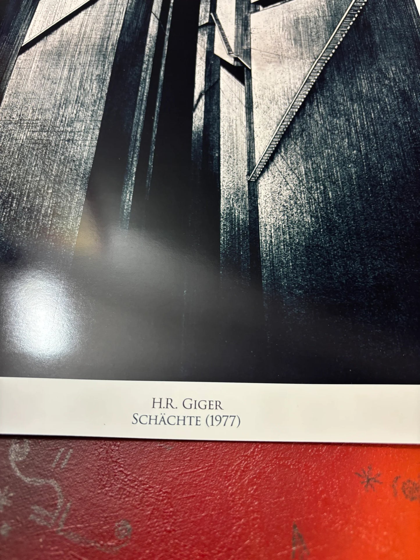 H.R. GIGER - SCHACHTE - Symbios Design - Rare Glossy Print