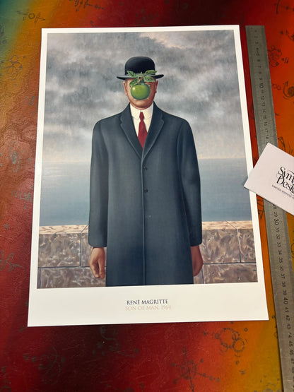 RENE MAGRITTE - SON OF MAN - Symbios Design - Rare Glossy Print