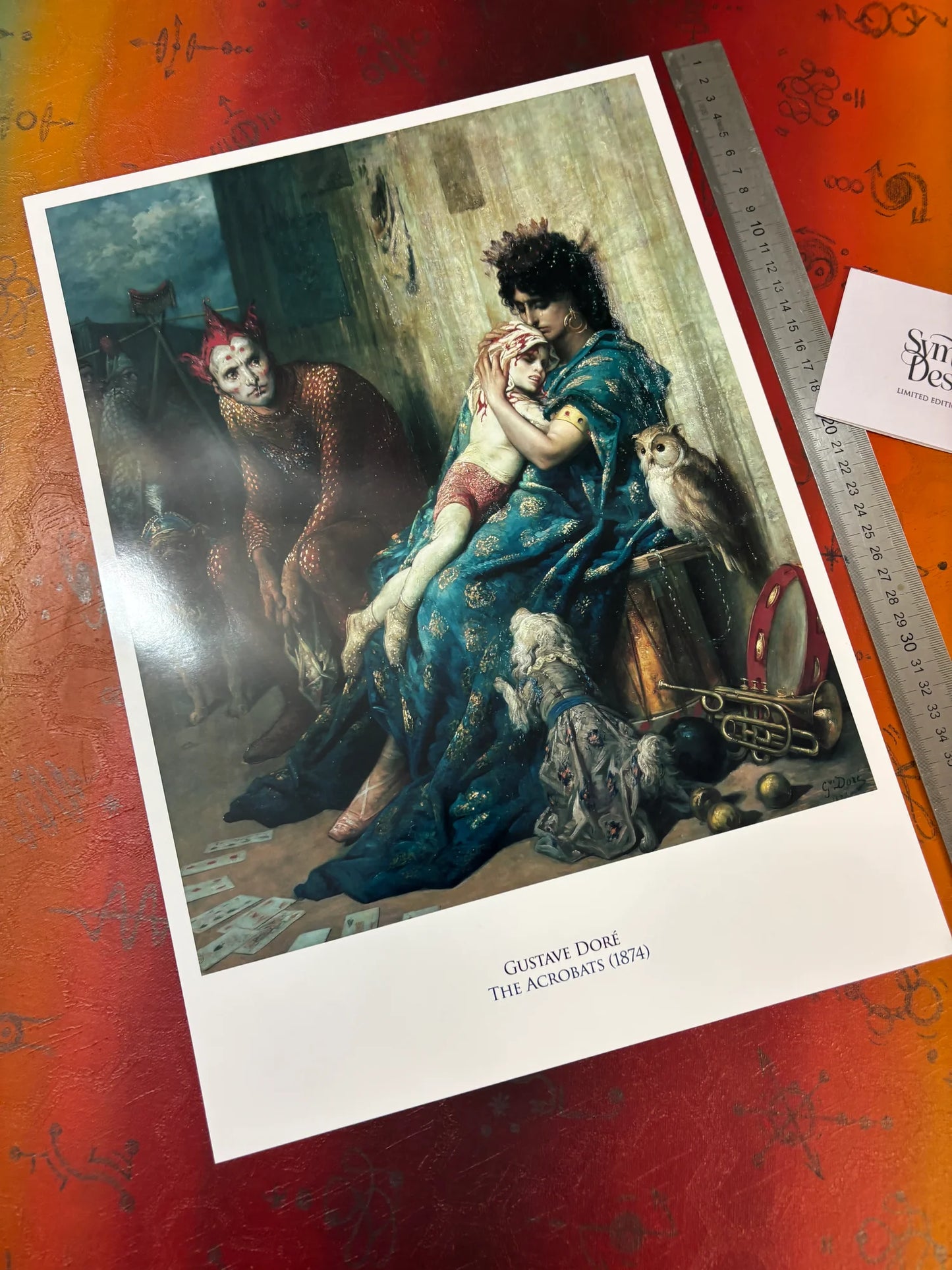 GUSTAVE DORE - THE ACROBATS - Symbios Design - Rare Glossy Print