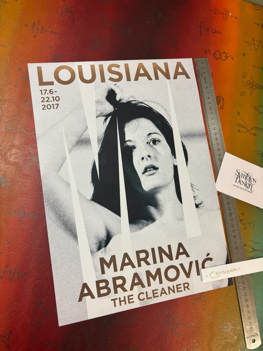 MARINA ABRAMOVIC - THE CLEANER - Symbios Design - Rare Glossy Print