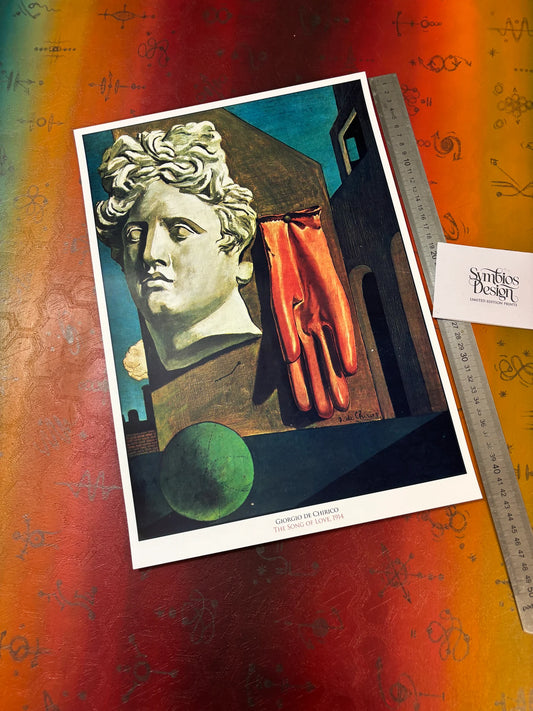 GEORGIO DE CHIRICO - THE SONG OF LOVE - Symbios Design - Rare Glossy Print