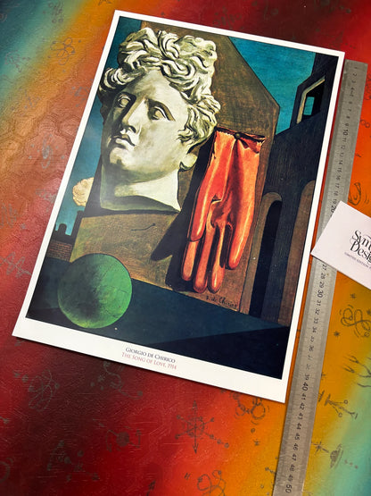 GEORGIO DE CHIRICO - THE SONG OF LOVE - Symbios Design - Rare Glossy Print