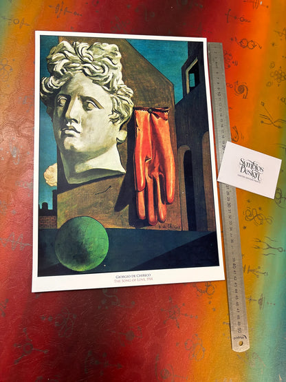 GEORGIO DE CHIRICO - THE SONG OF LOVE - Symbios Design - Rare Glossy Print