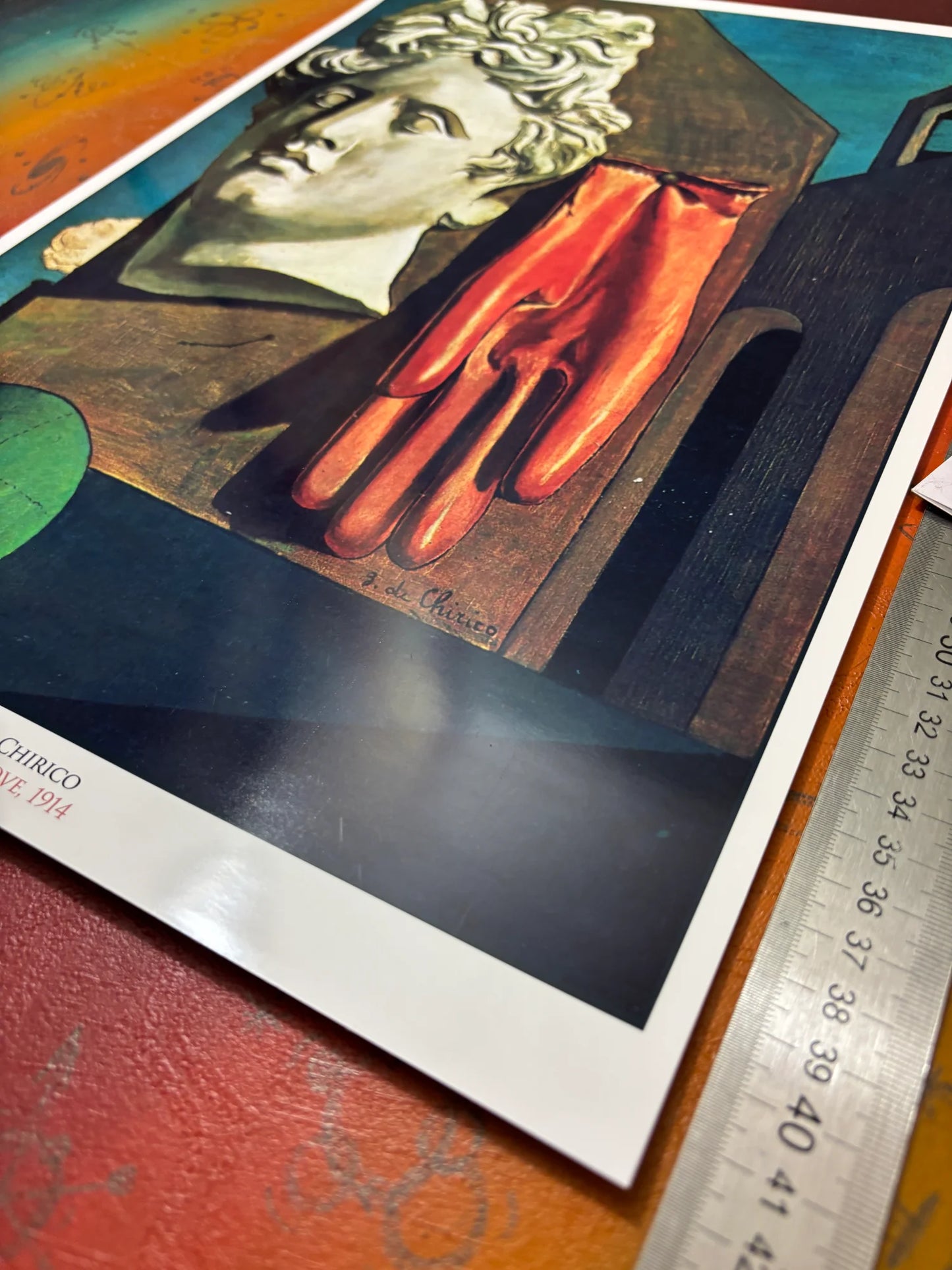 GEORGIO DE CHIRICO - THE SONG OF LOVE - Symbios Design - Rare Glossy Print