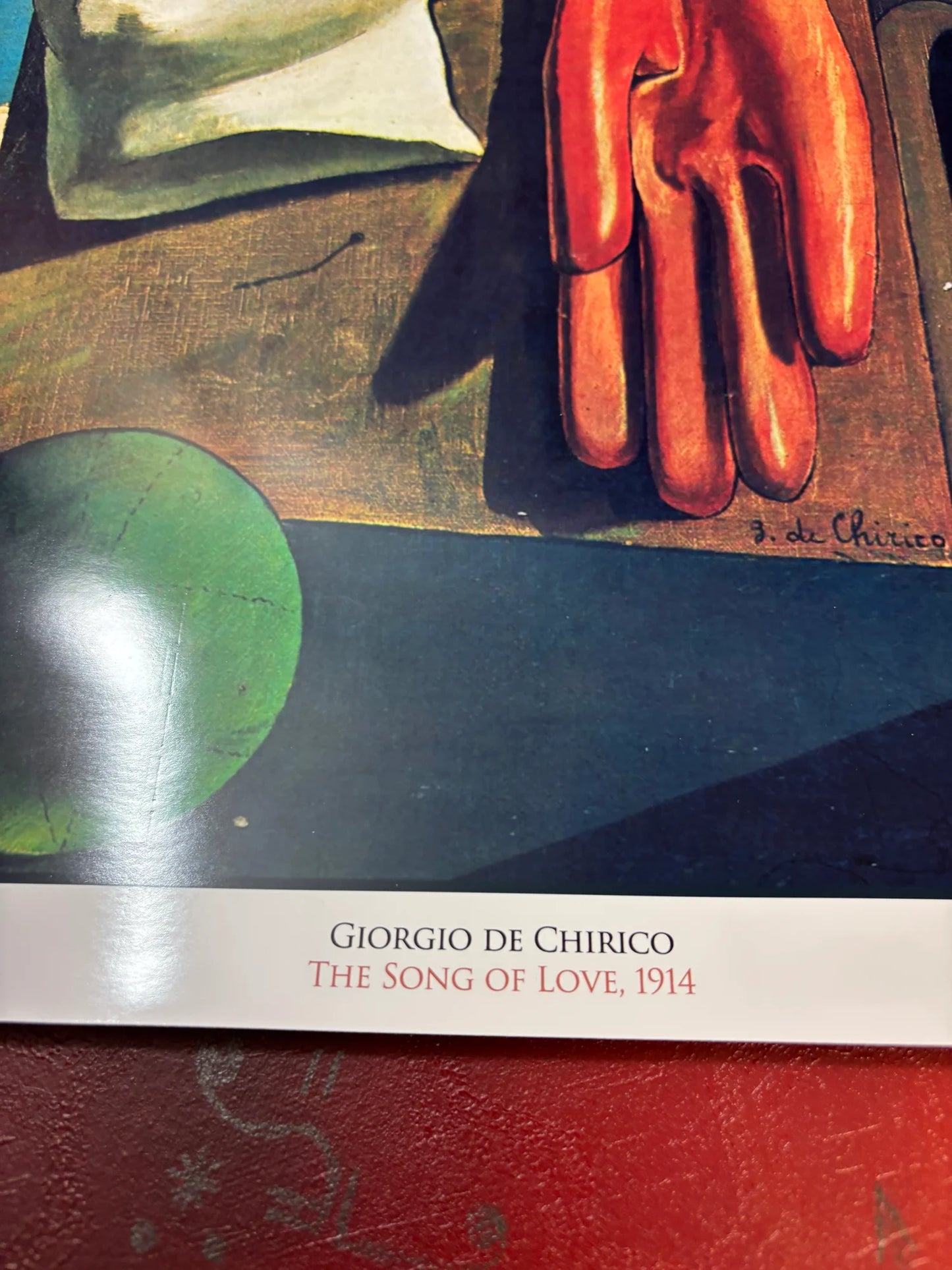 GEORGIO DE CHIRICO - THE SONG OF LOVE - Symbios Design - Rare Glossy Print