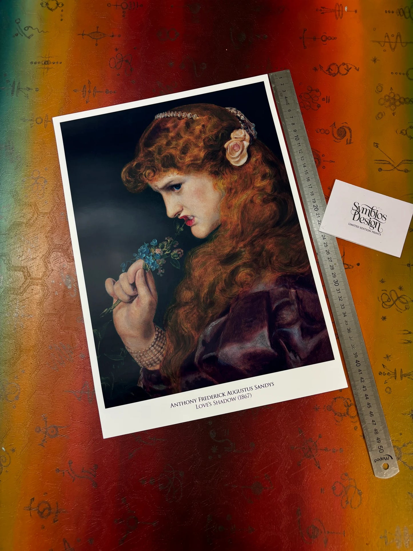 SANDY'S - LOVES SHADOW - Symbios Design - Rare Glossy Print