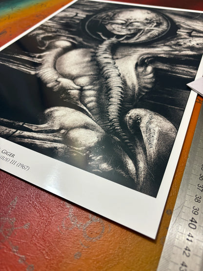H.R. GIGER - CTHULHU - Symbios Design - Rare Glossy Print