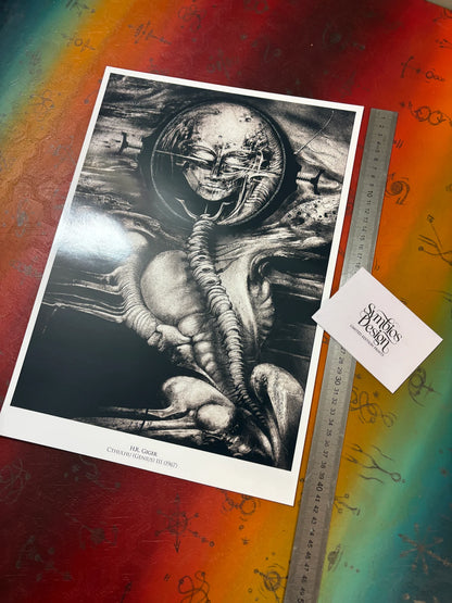 H.R. GIGER - CTHULHU - Symbios Design - Rare Glossy Print