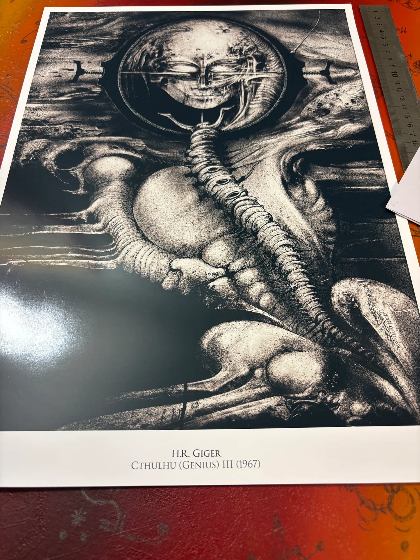 H.R. GIGER - CTHULHU - Symbios Design - Rare Glossy Print