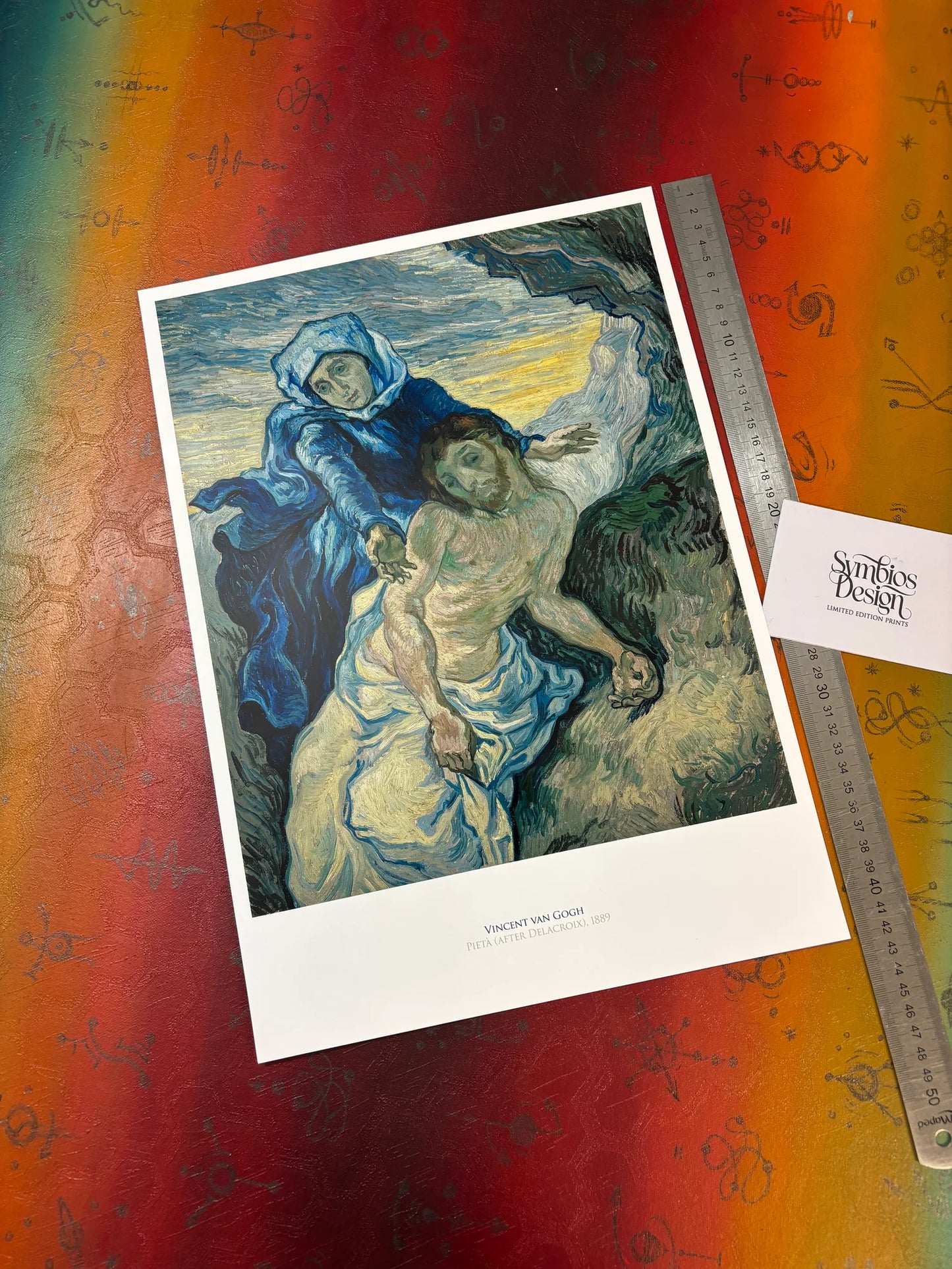 VINCENT VAN GOGH - PIETA - Symbios Design - Rare Glossy Print