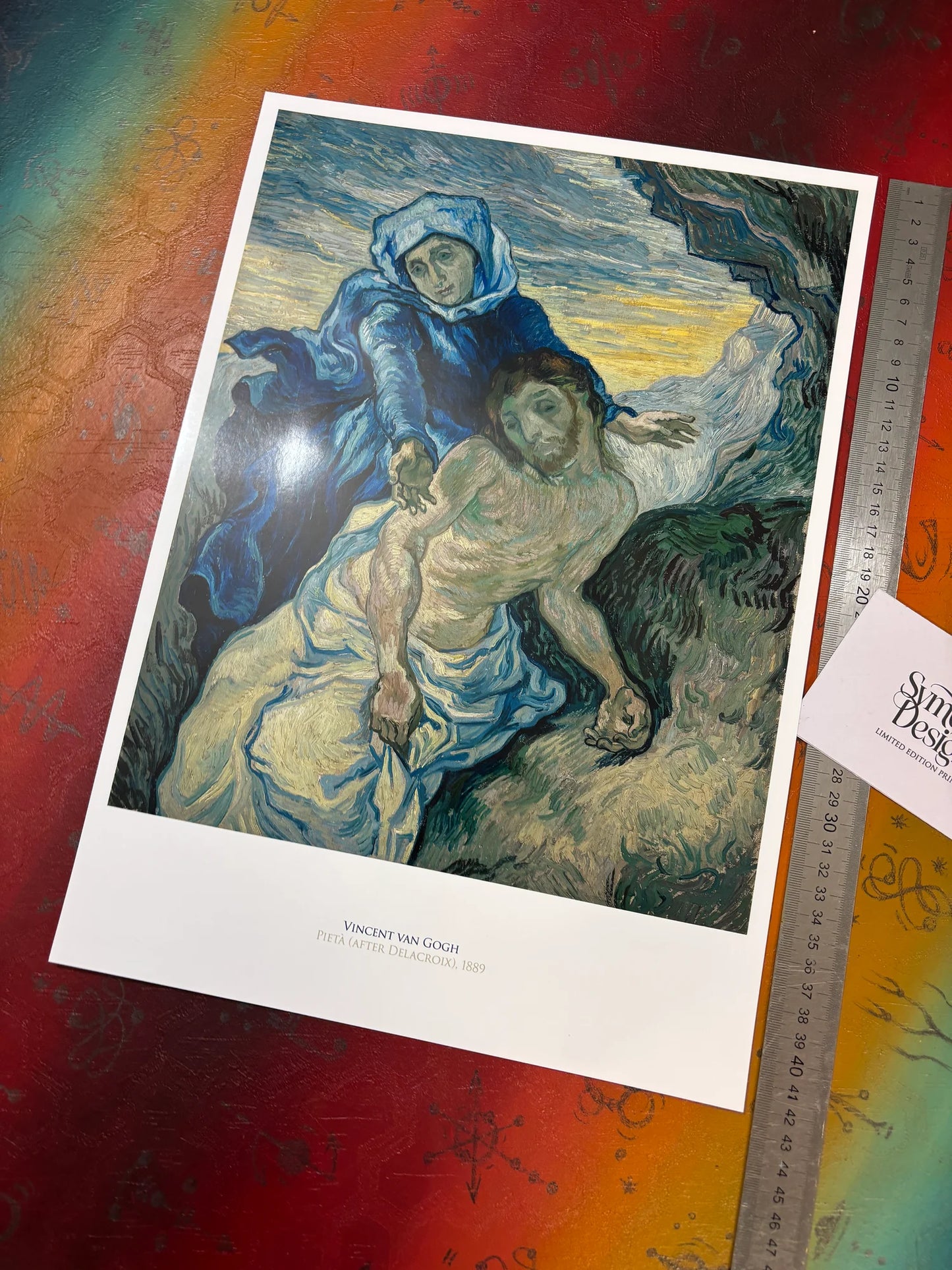 VINCENT VAN GOGH - PIETA - Symbios Design - Rare Glossy Print