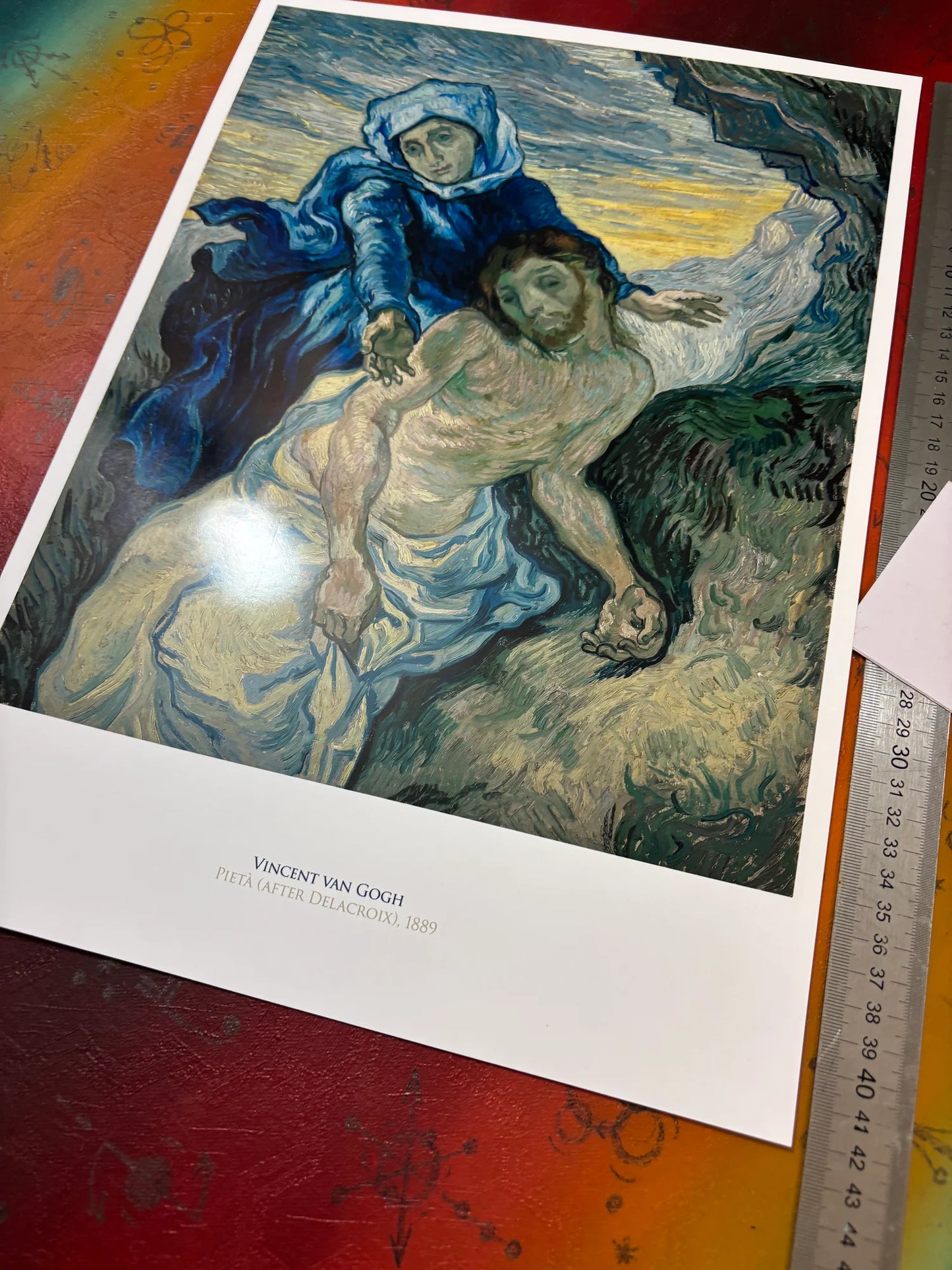 VINCENT VAN GOGH - PIETA - Symbios Design - Rare Glossy Print