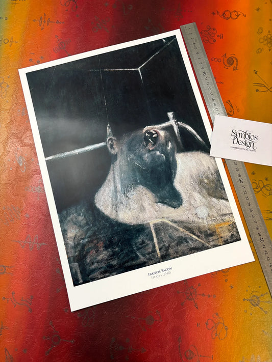 FRANCIS BACON - HEAD I - 1948 - Symbios Design - Rare Glossy Print