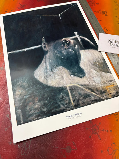 FRANCIS BACON - HEAD I - 1948 - Symbios Design - Rare Glossy Print
