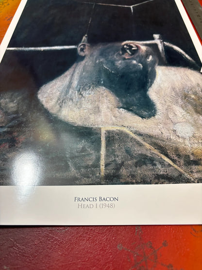 FRANCIS BACON - HEAD I - 1948 - Symbios Design - Rare Glossy Print