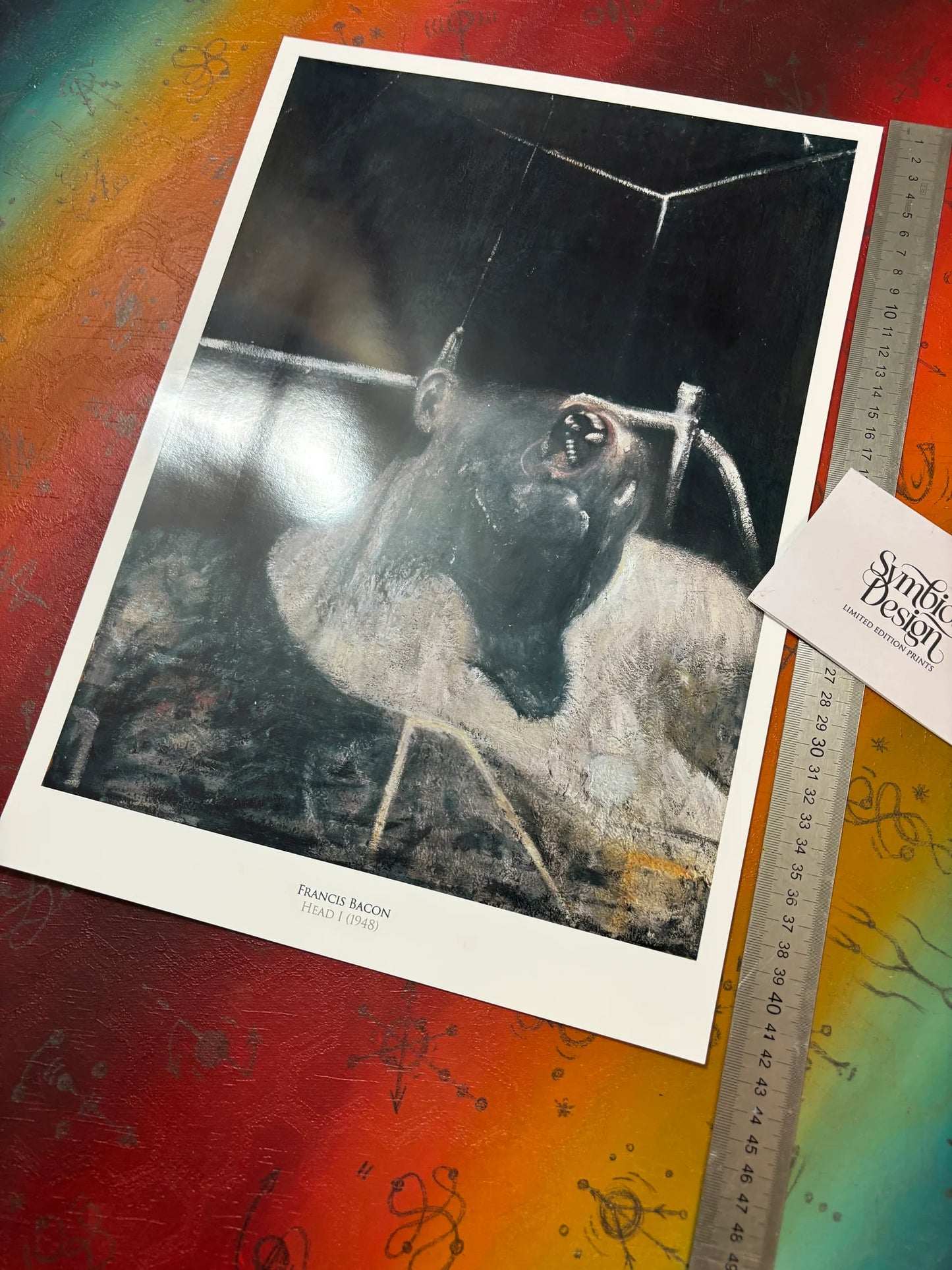 FRANCIS BACON - HEAD I - 1948 - Symbios Design - Rare Glossy Print
